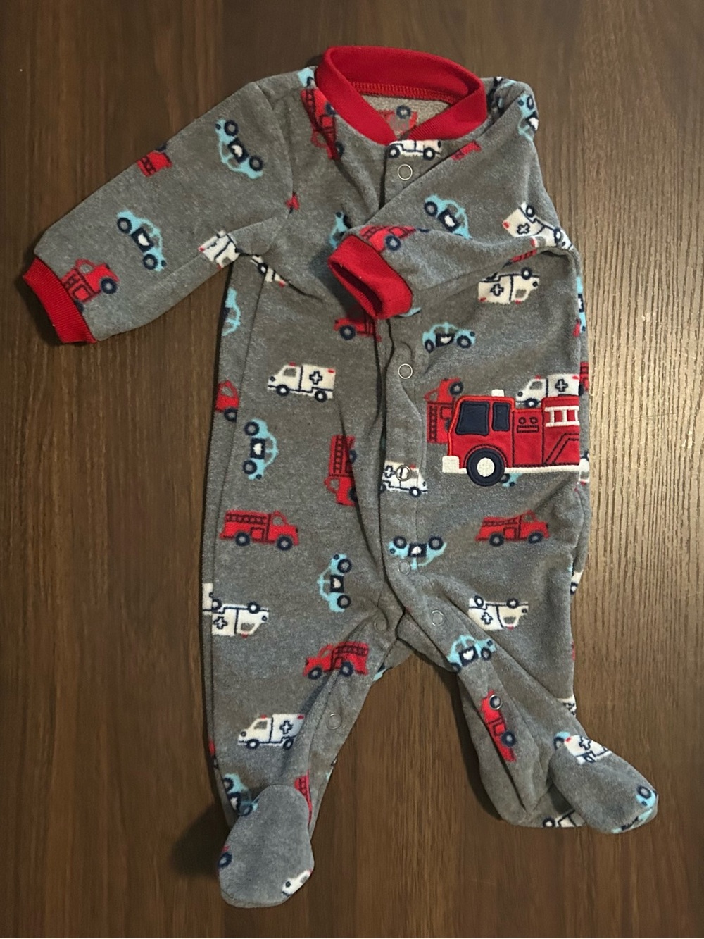 Carters Child of Mine Gray Footed Pajamas Newborn